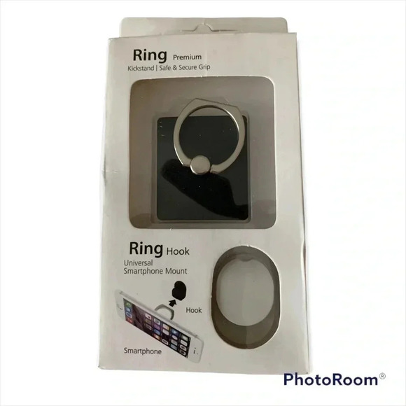 Cell Phone accessories that has a a silver ring - Picture 1 of 2